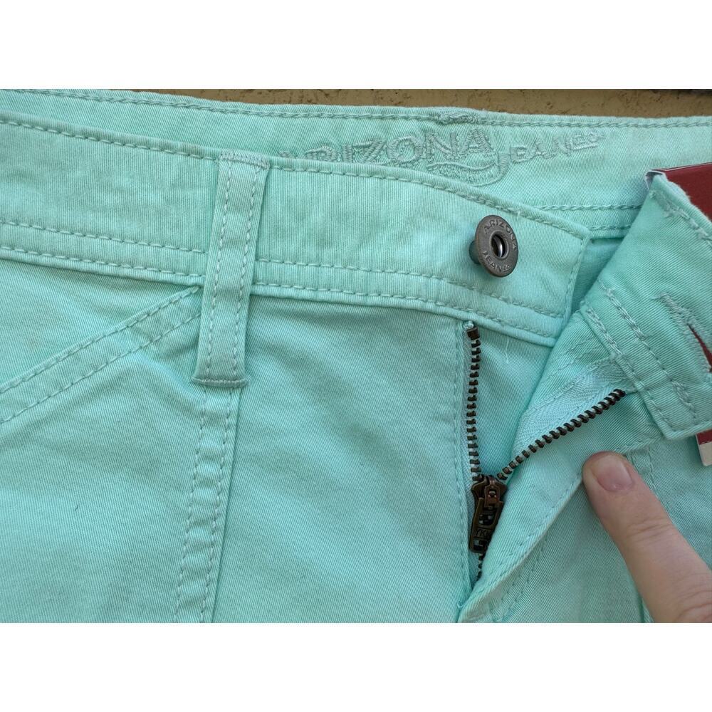 Arizona Jean Co Blue Denim Shortie Shorts Size 1 - Picture 5 of 6